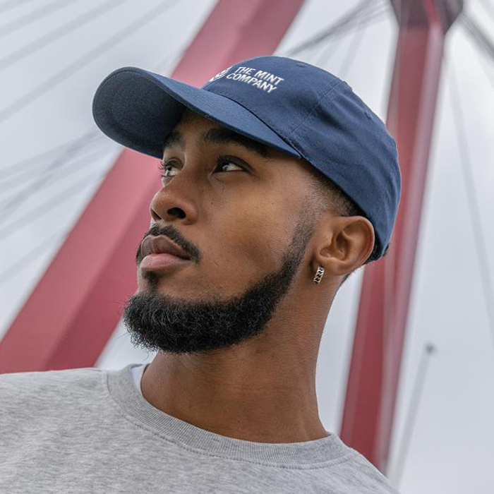 6 panel 190gr Recycled cotton cap